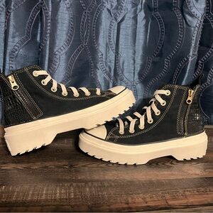 Converse Glazed Chrome Lugged Lift
 High-Top Sneakers